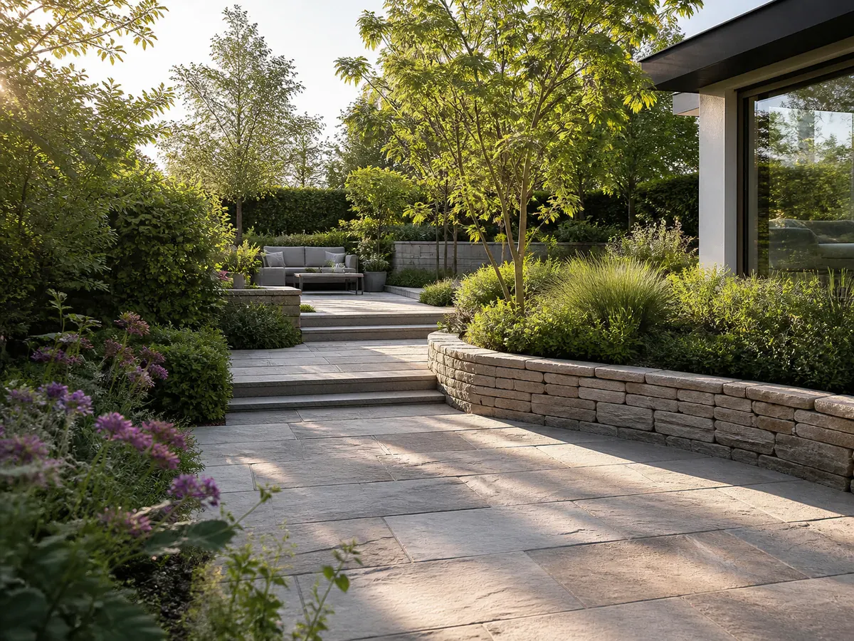 Atmosphärische Visualisierung von Garten- und Außenanlagen